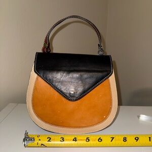 Stylish Black and Tan Women's Handbag